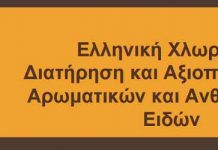 Ελληνική Χλωρίδα: Διατήρηση και Αξιοποίηση των Αρωματικών και Ανθοκομικών Ειδών