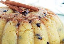 Χαλβάς σιμιγδαλένιος με μέλι και πορτοκάλι