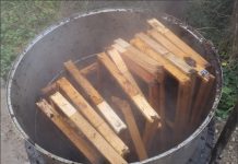 Απολύμανση εύφλεκτου μελισσοκομικού εξοπλισμού (π.χ. ξύλινες κυψέλες ή κυψελίδια, πλαίσια, αποστείρωση κεριών κ.λπ.)