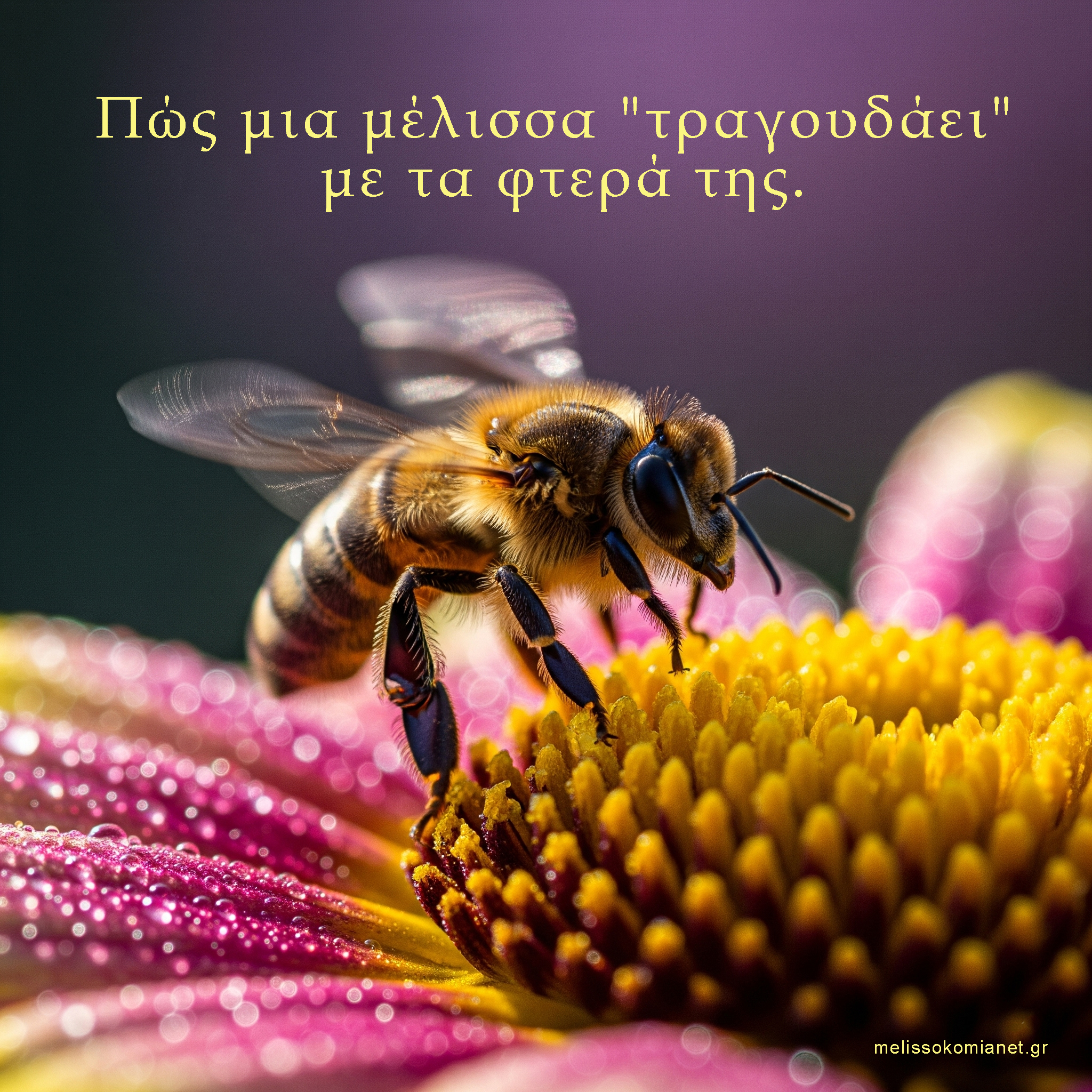 Πώς μια μέλισσα τραγουδάει με τα φτερά της